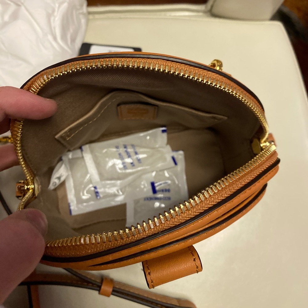 NEW! MCM Mini Anna Visetos Canvas Crossbody Bag - Picture 12 of 16